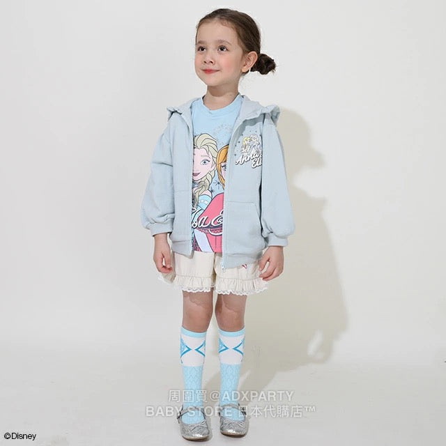 Japanese BDL x Disney Princess Lace Hooded Jacket 100-130cm Girls Autumn OUTERWEAR
