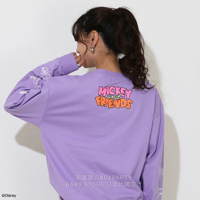 Japanese BDL x Disney Parent-Child Print Tops (S-XL) (Adult Autumn)