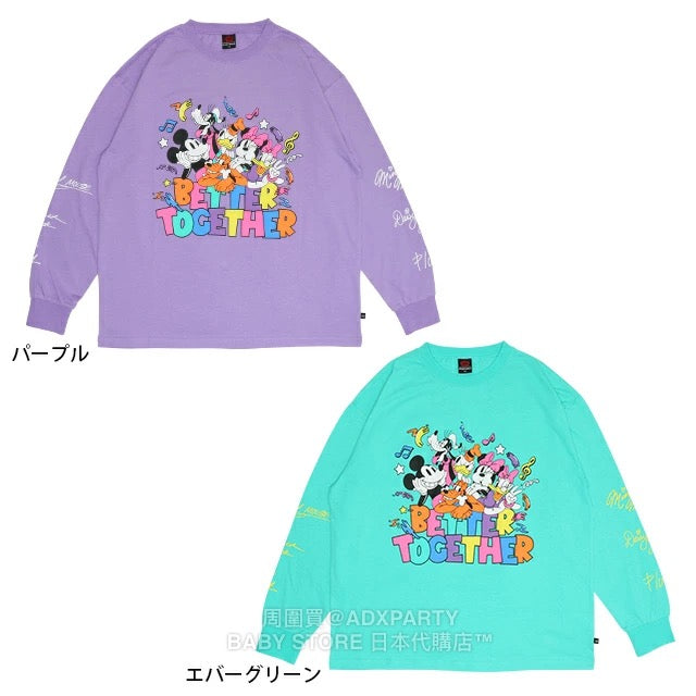 Japanese BDL x Disney Parent-Child Print Tops (S-XL) (Adult Autumn)