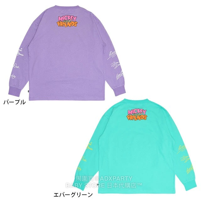 Japanese BDL x Disney Parent-Child Print Tops (S-XL) (Adult Autumn)