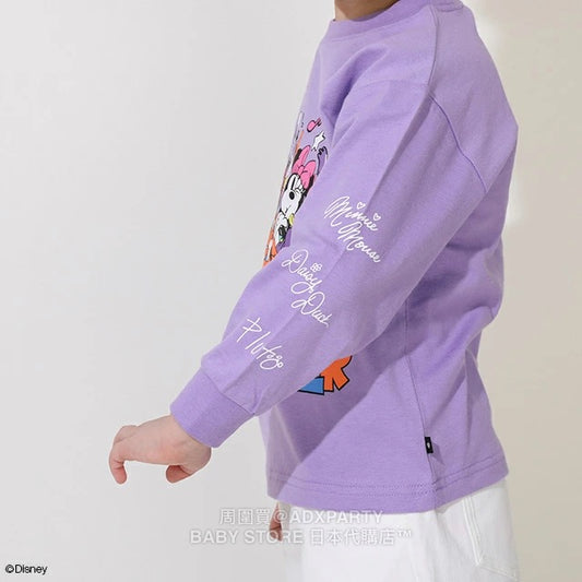 Japanese BDL x Disney parent-child print tops (80-150cm) for boys and girls (Autumn)