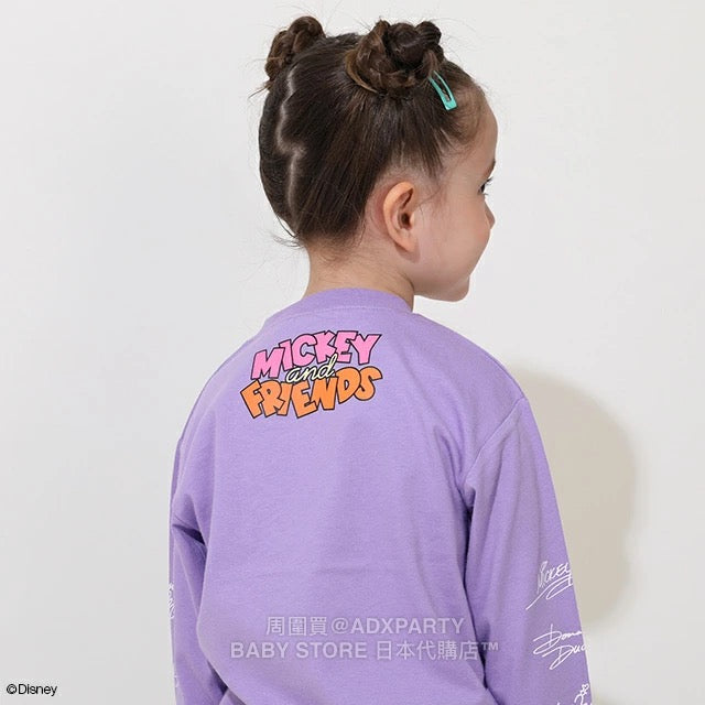 Japanese BDL x Disney parent-child print tops (80-150cm) for boys and girls (Autumn)