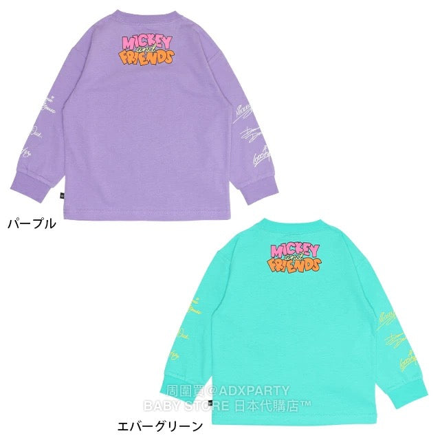 Japanese BDL x Disney parent-child print tops (80-150cm) for boys and girls (Autumn)
