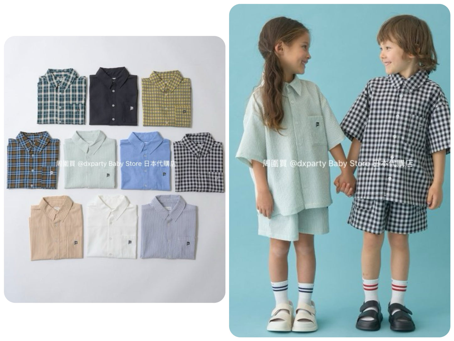 Japanese children's clothing b・R# casual shirt 100-150cm boys/girls spring and summer TOPS