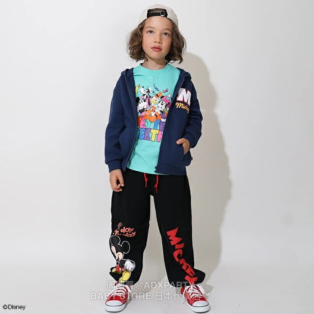 Japanese BDL x Disney Parent-Child Printed Sweatshirt Jacket 80-150cm Boys/Girls Fall Outerwear