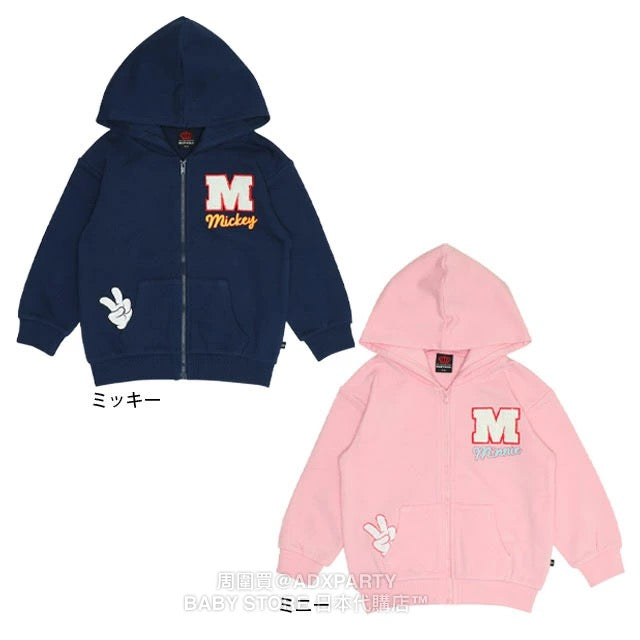 Japanese BDL x Disney Parent-Child Printed Sweatshirt Jacket 80-150cm Boys/Girls Fall Outerwear