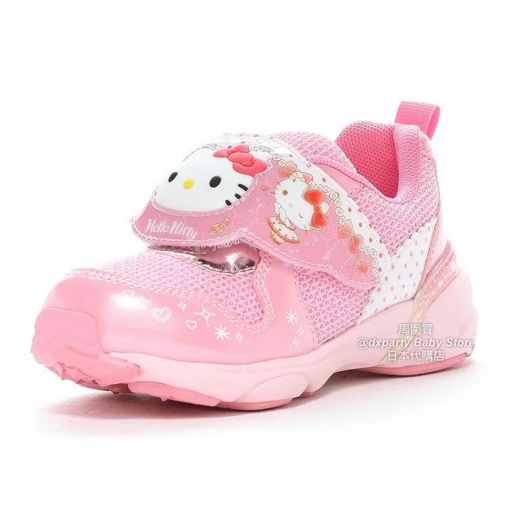 Moonstar x Sanrio LED-illuminated antibacterial and deodorant children's shoes (14-19cm) - direct from Japan. Girls' shoe collection.