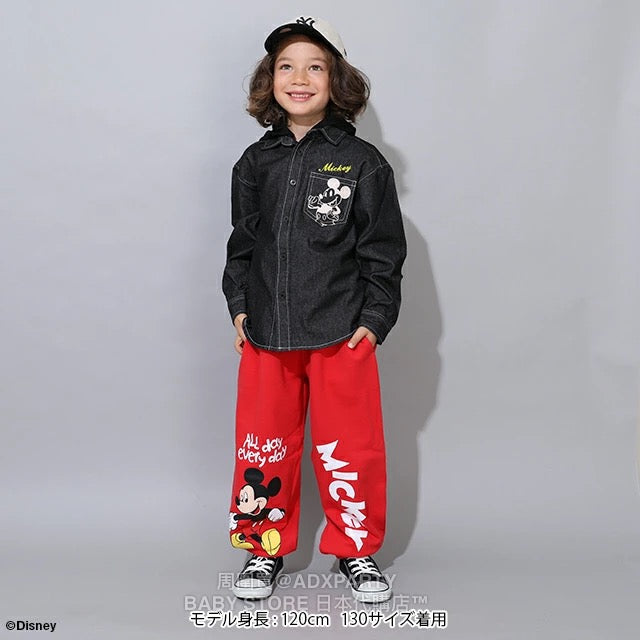 Japanese BDL x Disney Printed Sweatpants 80-140cm Boys' Autumn PANTS