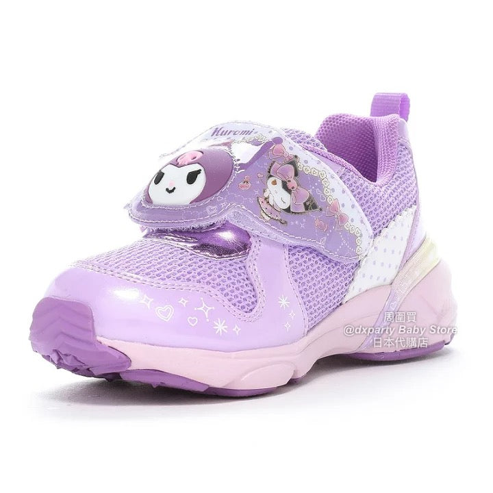Moonstar x Sanrio LED-illuminated antibacterial and deodorant children's shoes (14-19cm) - direct from Japan. Girls' shoe collection.