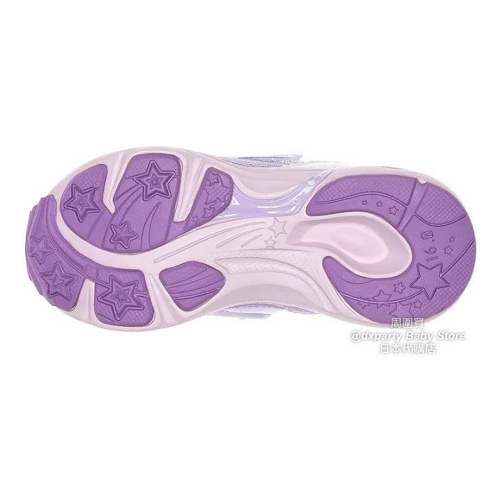 Moonstar x Sanrio LED-illuminated antibacterial and deodorant children's shoes (14-19cm) - direct from Japan. Girls' shoe collection.