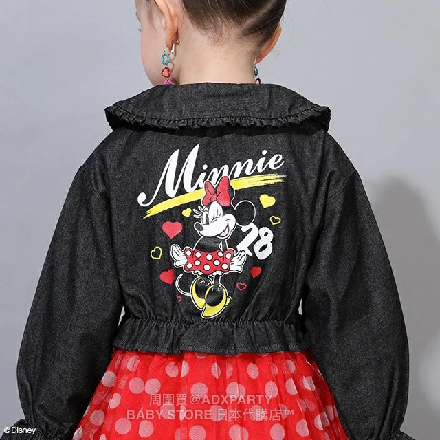 Japanese BDL x Disney Denim Mesh Dress (80-140cm) for Girls (Autumn)