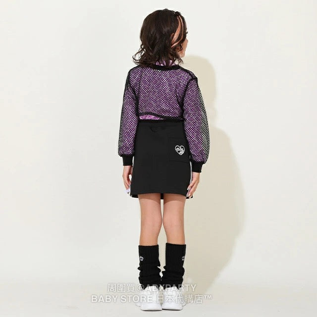 Japanese children's clothing BDL mesh top and long-sleeved top two-piece set 90-140cm girls autumn TOPS