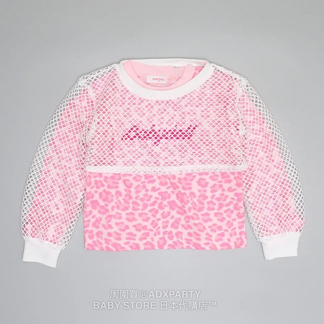 Japanese children's clothing BDL mesh top and long-sleeved top two-piece set 90-140cm girls autumn TOPS