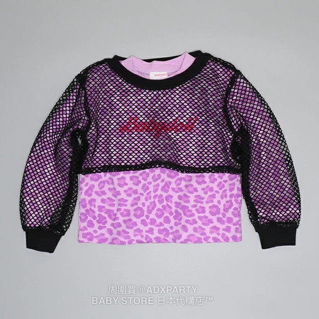 Japanese children's clothing BDL mesh top and long-sleeved top two-piece set 90-140cm girls autumn TOPS