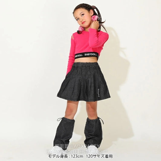 Japanese children's clothing BDL off-the-shoulder top 90-140cm girls autumn TOPS