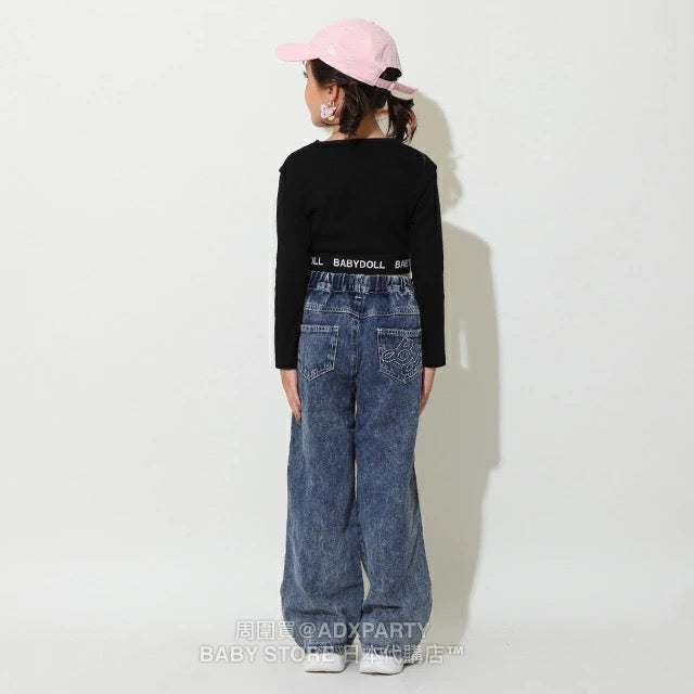 Japanese children's clothing BDL off-the-shoulder top 90-140cm girls autumn TOPS
