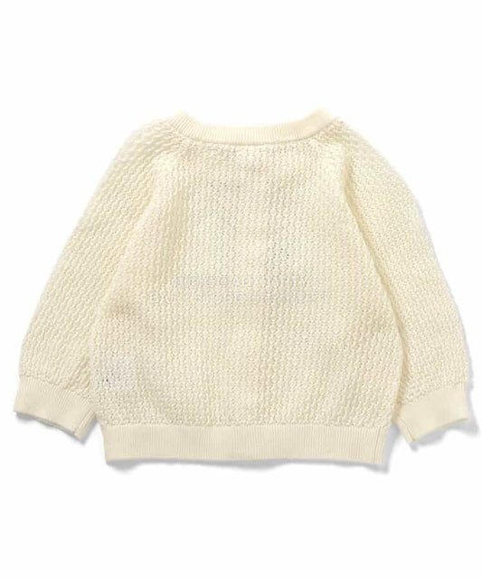 日本童裝 apres les cours 鏤空針織外套 70-80cm 女童款 初生嬰兒 春季 OUTERWEAR