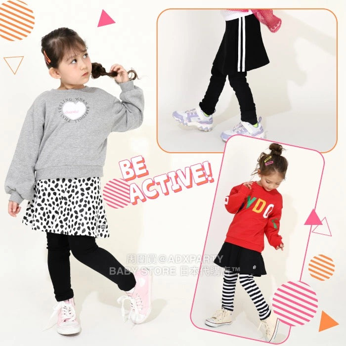 Japanese children's clothing BDL full print two-piece skirt with leggings 80-150cm girls' four seasons SKIRTS PANTS DBL all-match style Part 2