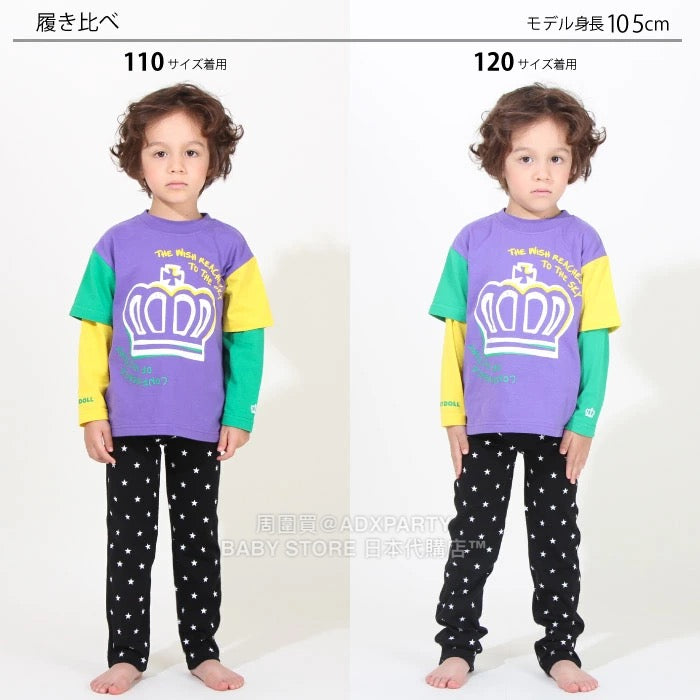Japanese Kids BDL Stretch Leggings 100-150cm Boys/Girls Four Seasons PANTS DBL All-match Part 1