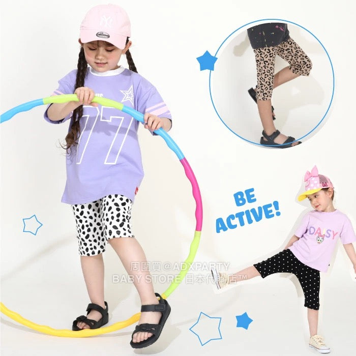 Japanese Children's Clothing BDL Stretch Cropped Leggings 80-150cm Boys'/Girls' Summer PANTS DBL All-match Style Part 1