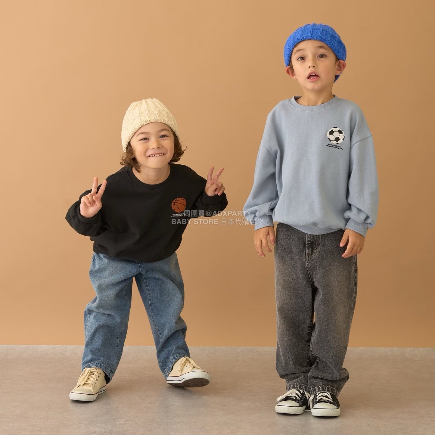 日本童裝 b・R# 印花衛衣 100-150cm 男童款 冬季 TOPS