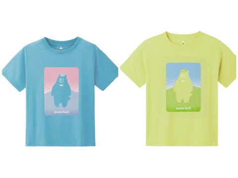 日本童裝 mont-bell 防UV/吸水速乾/抑制氣味 熊仔上衣 100-120cm 男童款/女童款 夏季