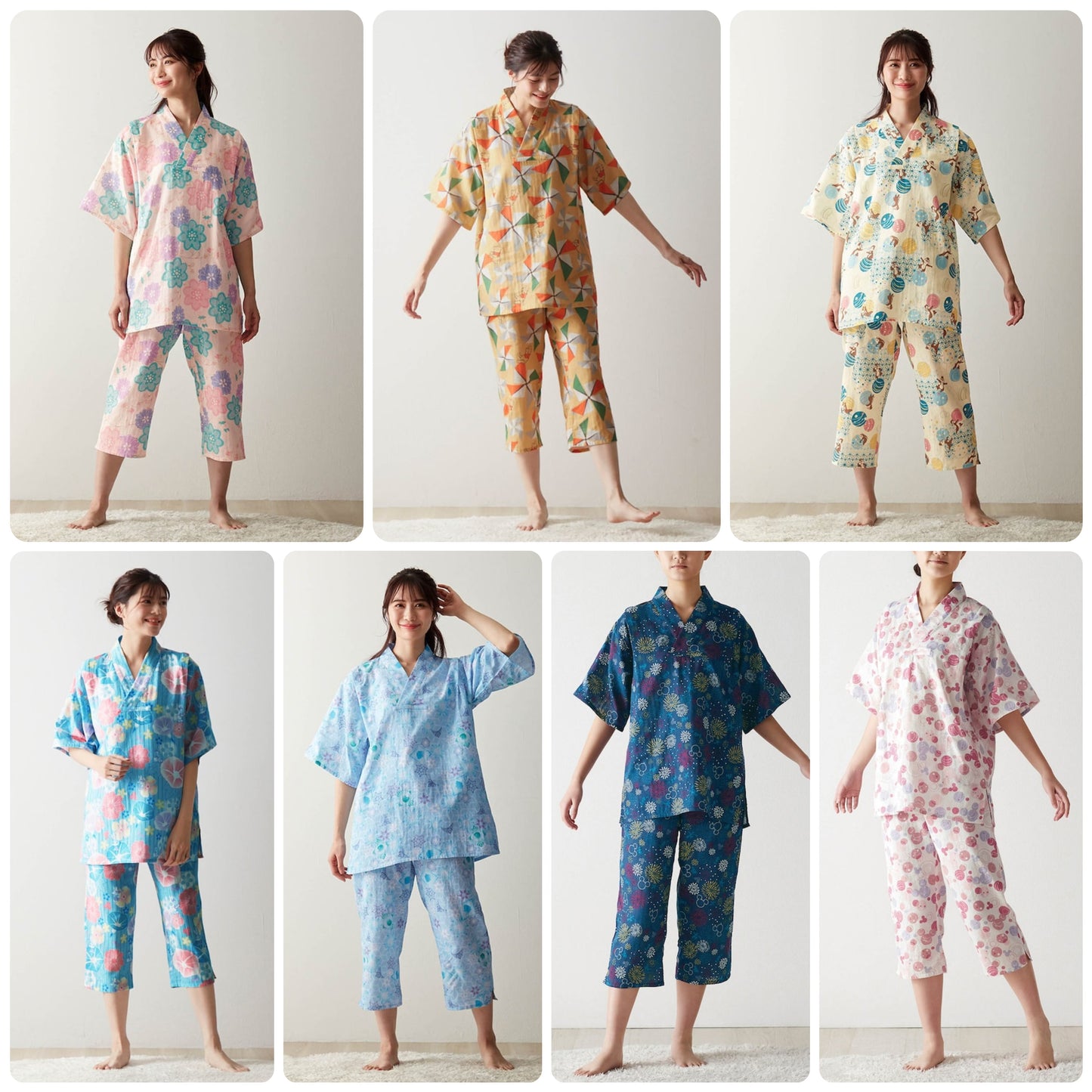 Disney Japanese children's clothing, Jinbei Japanese Kimono S-3L, Adult size, Other brand children's clothing, TOPS PANTS, Japanese Summer Festival Special