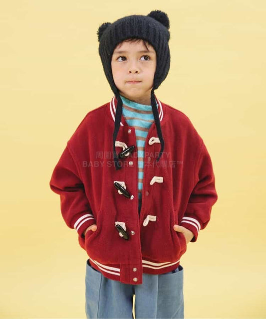 日本童裝 BREEZE 條紋長袖上衣 90-140cm 男童款/女童款 冬季 TOPS