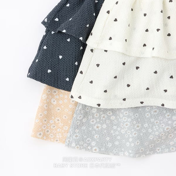 Japanese children's clothing pe#main layered full-print skirt 80-130cm girls summer SKIRTS