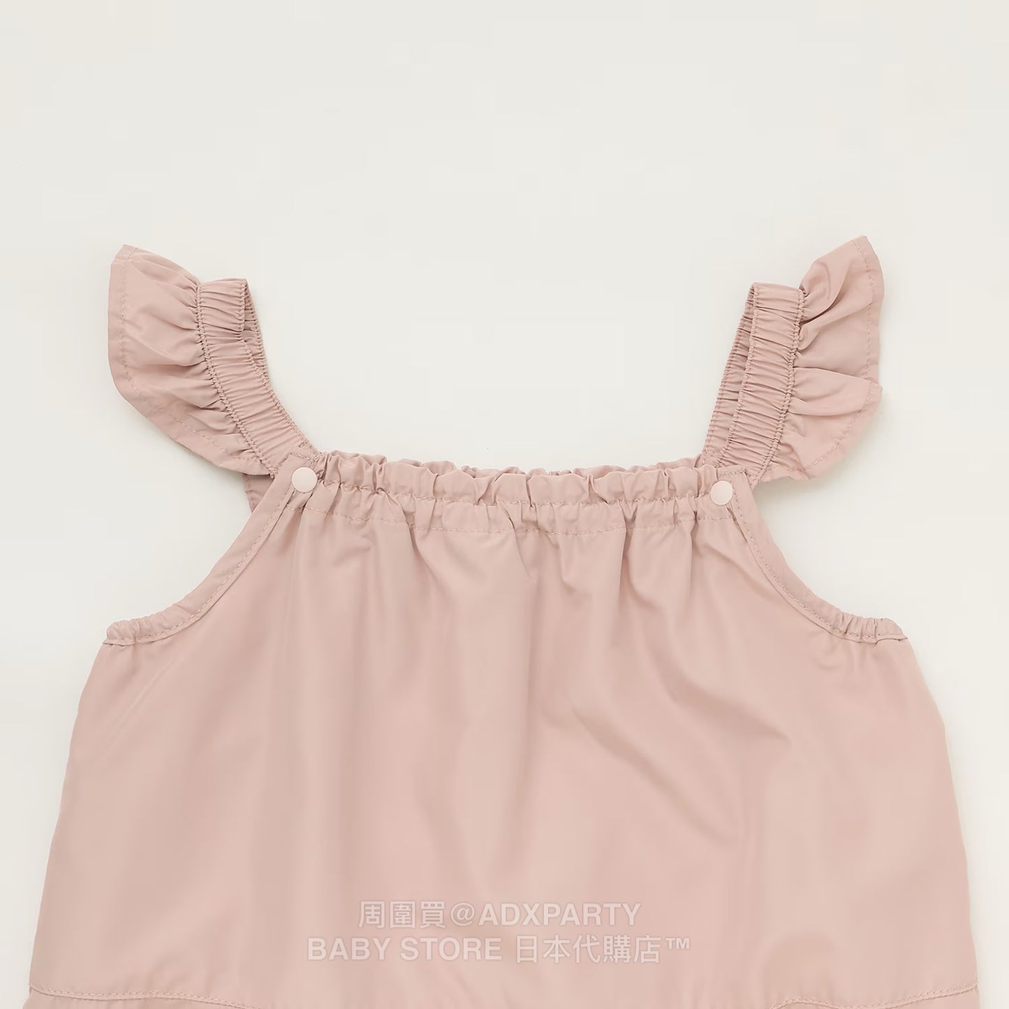 Japanese children's clothing pe#main waterproof series ruffled work pants 80-130cm girls summer jumpsuit