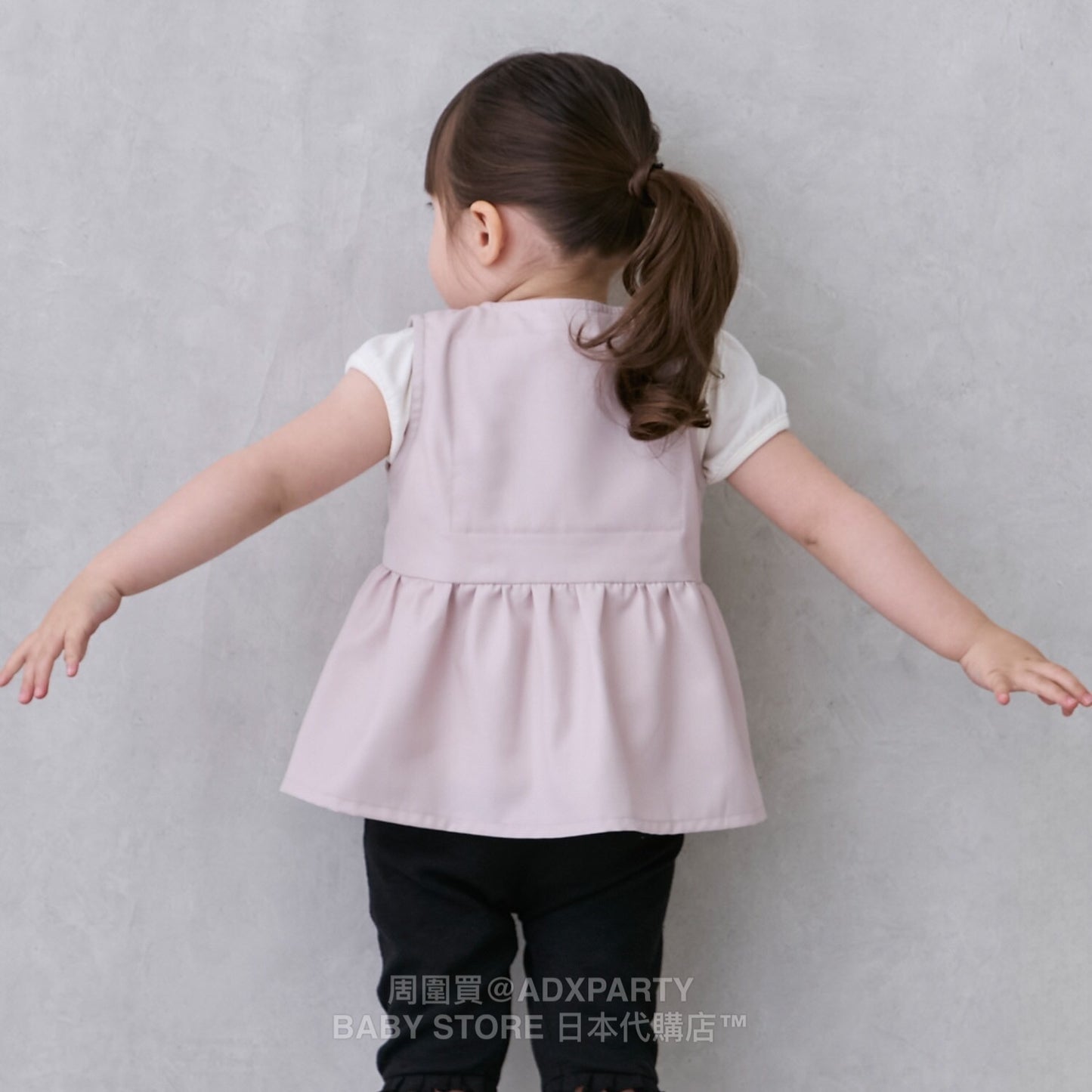 Japanese children's clothing pe#main cool lotus leaf vest 80-130cm girls summer TOPS