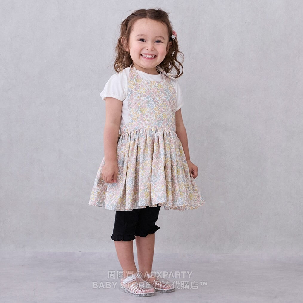 Japanese children's clothing pe#main waterproof series apron 80-130cm girls summer TOPS