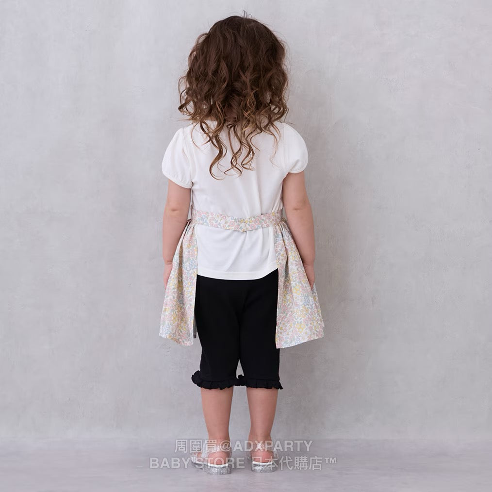 Japanese children's clothing pe#main waterproof series apron 80-130cm girls summer TOPS