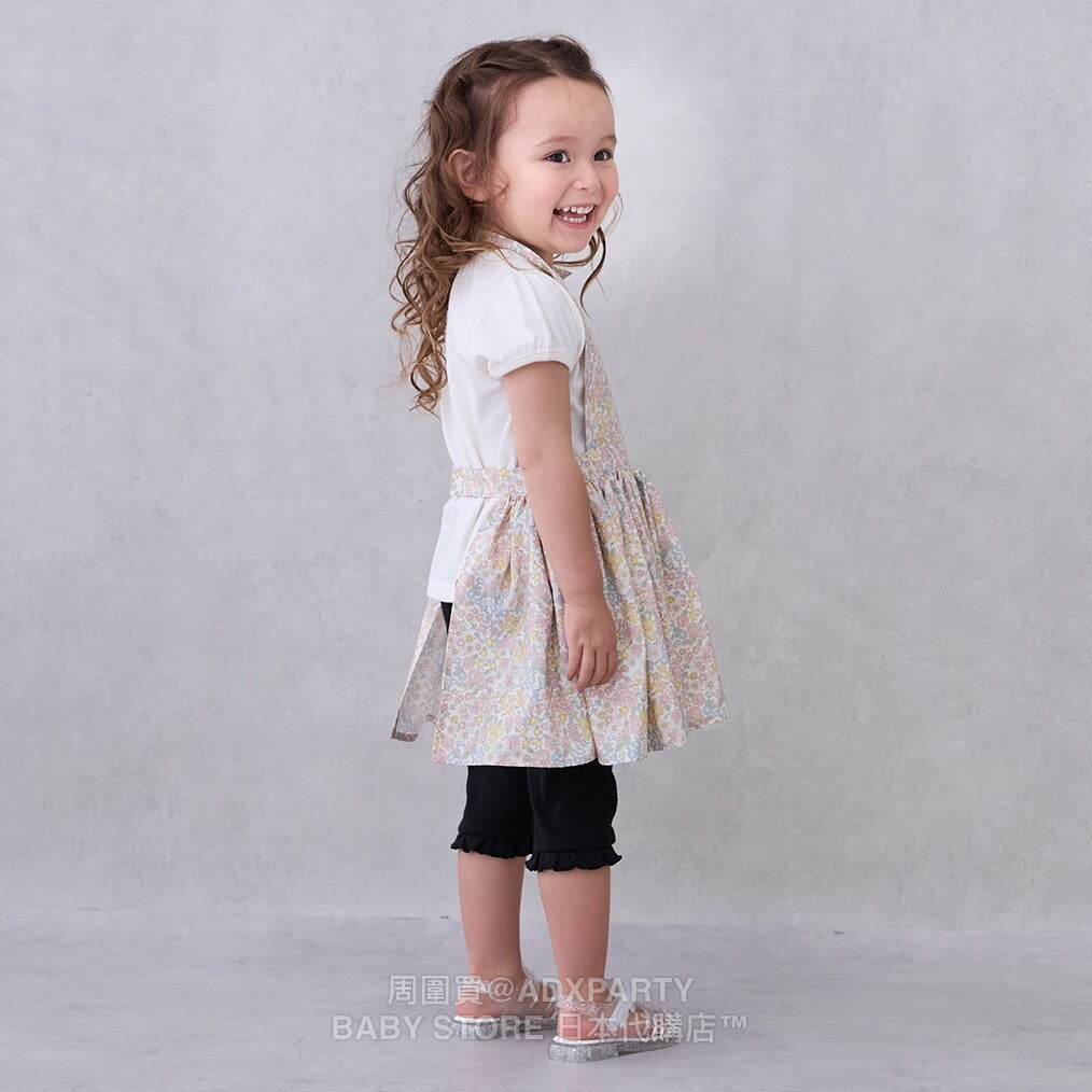 Japanese children's clothing pe#main waterproof series apron 80-130cm girls summer TOPS
