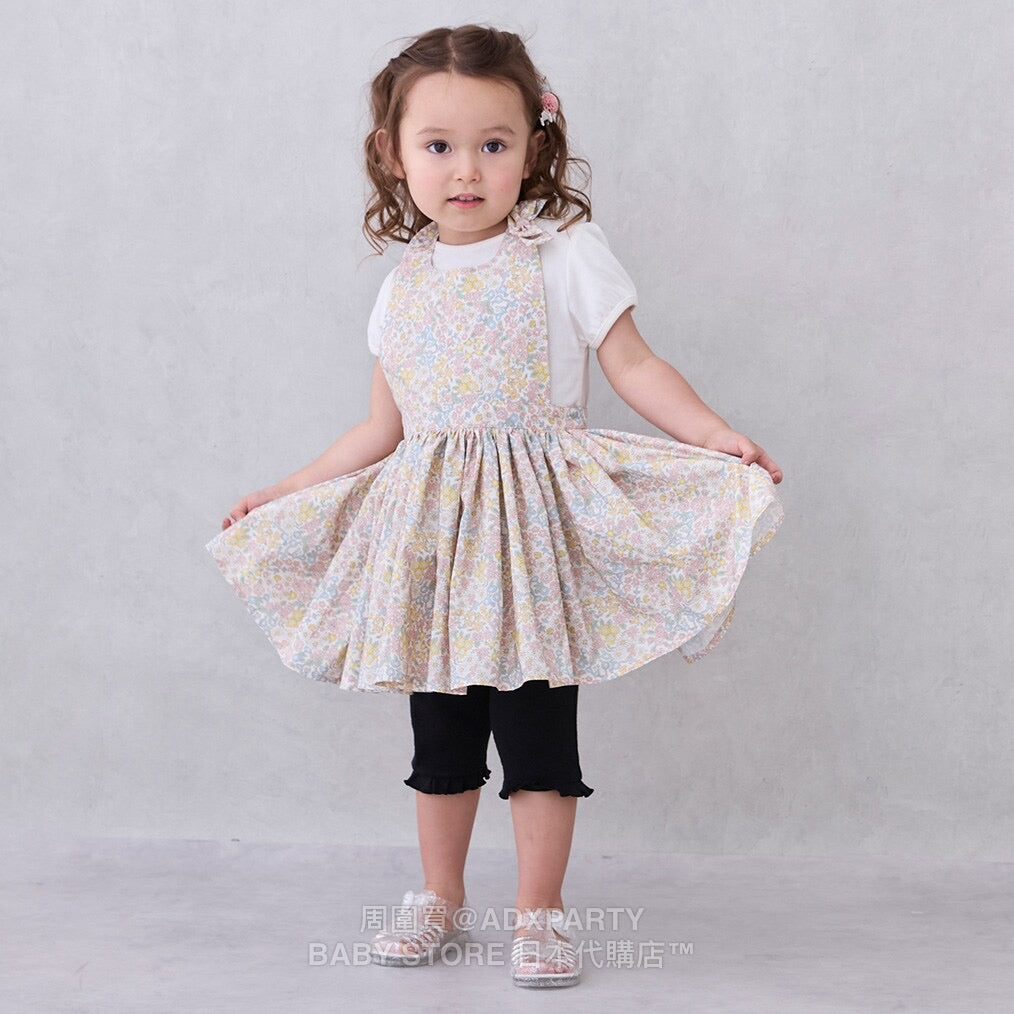 Japanese children's clothing pe#main waterproof series apron 80-130cm girls summer TOPS