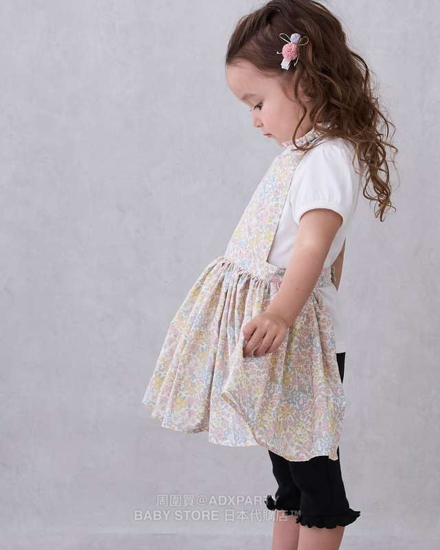 Japanese children's clothing pe#main waterproof series apron 80-130cm girls summer TOPS