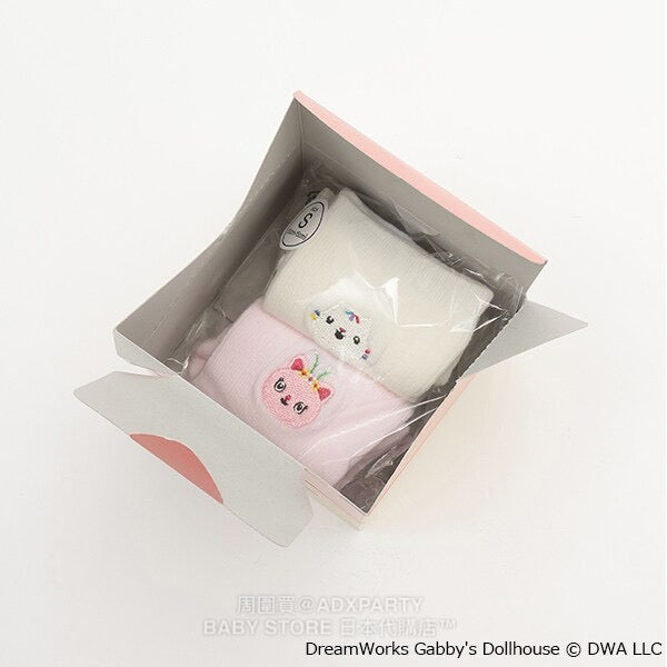 pe#main x Gabby's Dollhouse socks, 2 pairs in a box, 13-20cm, direct from Japan.