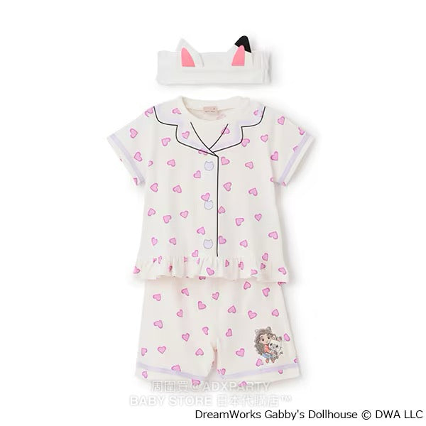 Japanese children's clothing pe#main x Gabby's Dollhouse pajamas 90-130cm girls' summer pajamas series