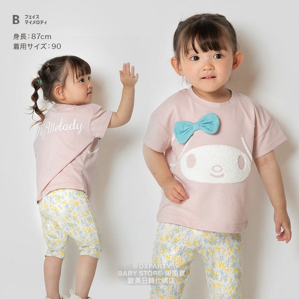 日本童裝 Sanrio 短袖T恤 80-130cm 女童款 秋冬季 其他品牌童裝 TOPS