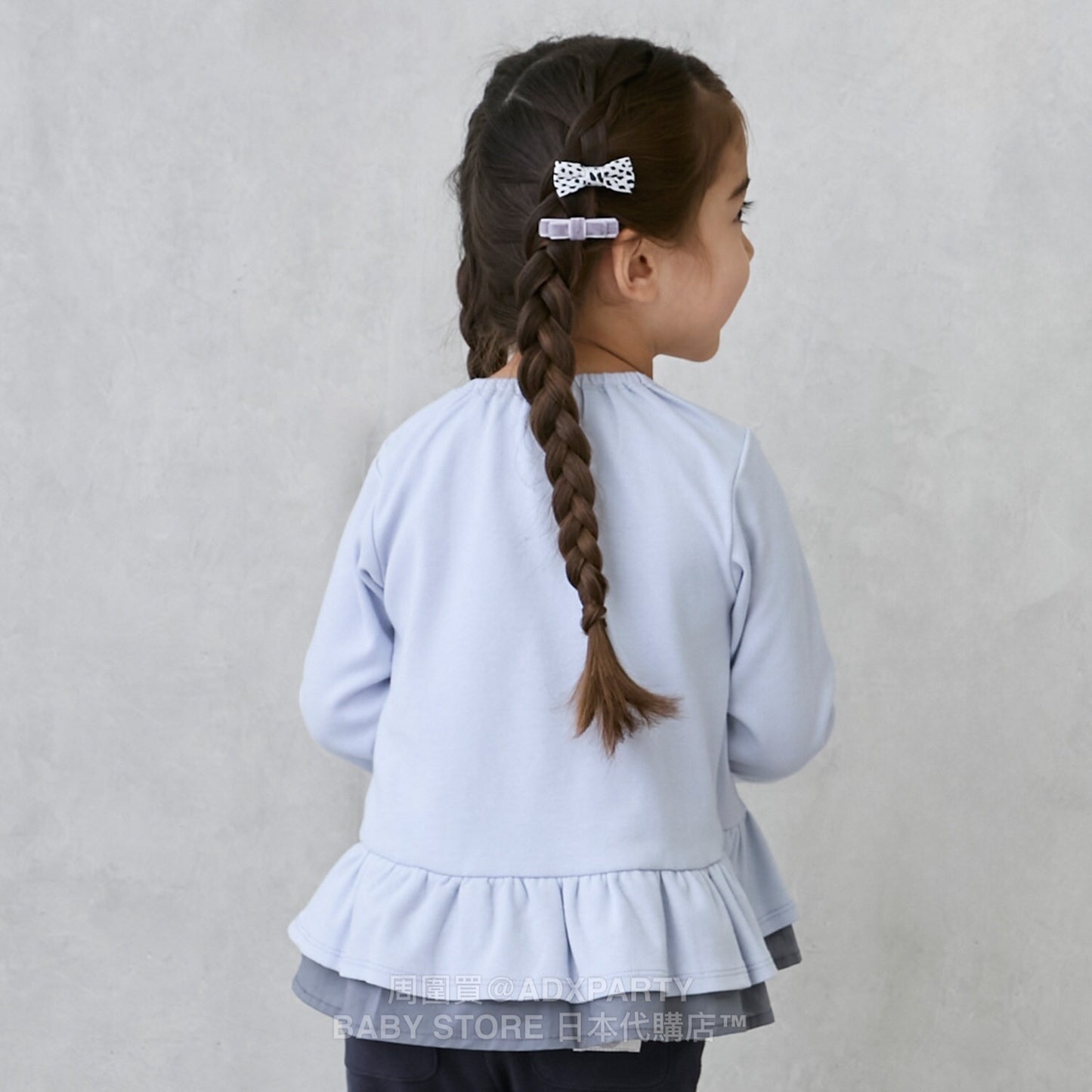 Japanese children's clothing pe#main lace long-sleeved top 80-130cm girls autumn TOPS