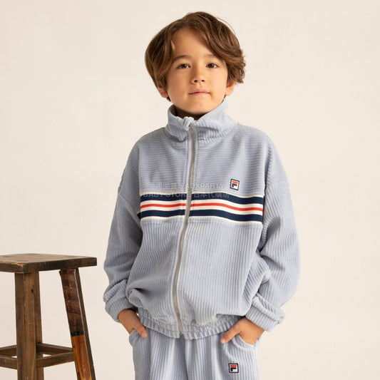 日本童裝 Branshes x FILA 針織燈芯絨外套 100-150cm 男童款/女童款 秋季 OUTERWEAR