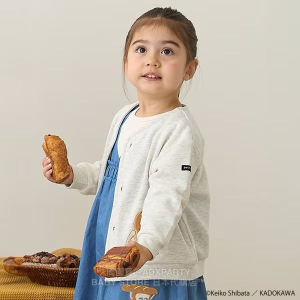 Japanese children's clothing pe#main x Bread Thief round neck jacket 80-130cm boys/girls autumn outerwear
