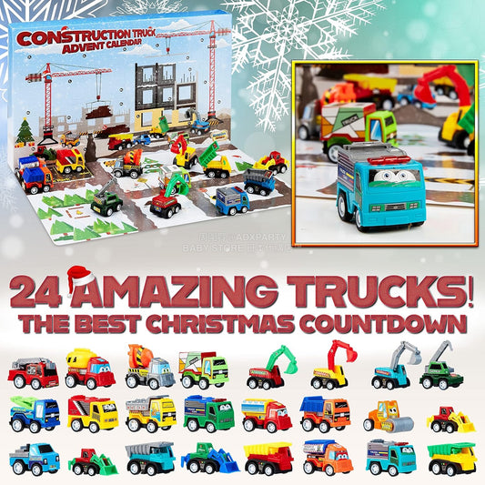 英美直送 KreativeKraft Diecast Mini Toy Cars 聖誕倒數日曆 兒童款 聖誕快樂特輯 聖誕倒數日曆 滿$900可加$25免運 Christmas Advent Calendars 2025