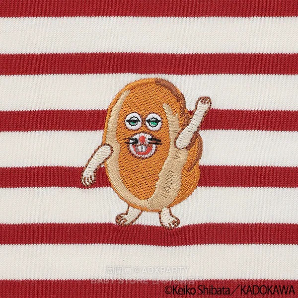 Japanese children's clothing pe#main x Bread Thief striped top 80-130cm boys/girls autumn TOPS
