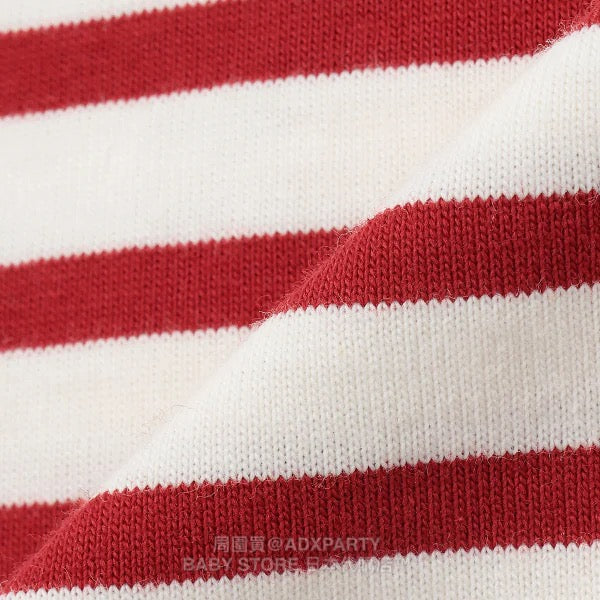 Japanese children's clothing pe#main x Bread Thief striped top 80-130cm boys/girls autumn TOPS