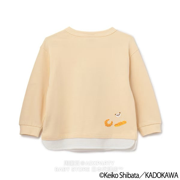 Japanese children's clothing pe#main x Bread Thief patchwork top 80-130cm boys/girls autumn TOPS