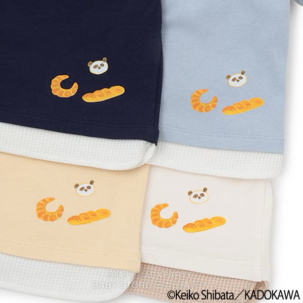 Japanese children's clothing pe#main x Bread Thief patchwork top 80-130cm boys/girls autumn TOPS