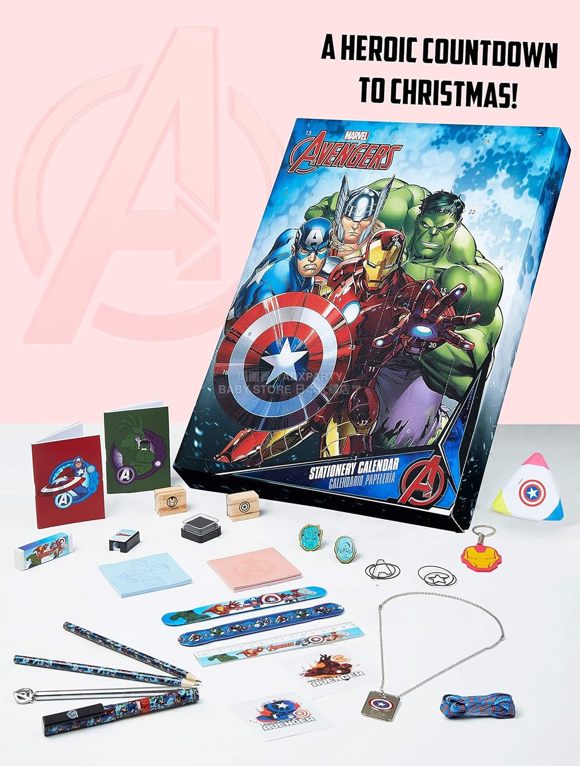 英美直送 Marvel Stationery and Accessories聖誕倒數日曆 兒童款 聖誕快樂特輯 聖誕倒數日曆 滿$900可加$25免運 Christmas Advent Calendars 2025