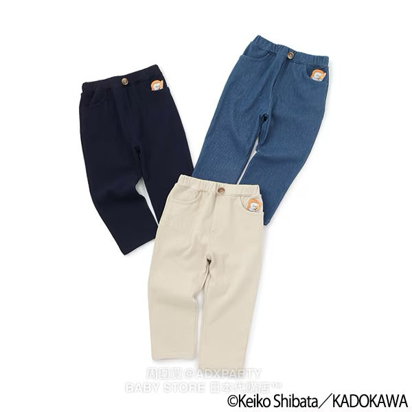 Japanese children's clothing pe#main x Bread Thief stretch casual pants 80-110cm boys' autumn PANTS