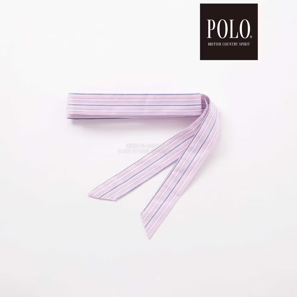 日本童裝  SLAP SLIP x POLO BCS 繫帶領口條紋襯衫裙 80-130cm 女童款 秋季 DRESSES